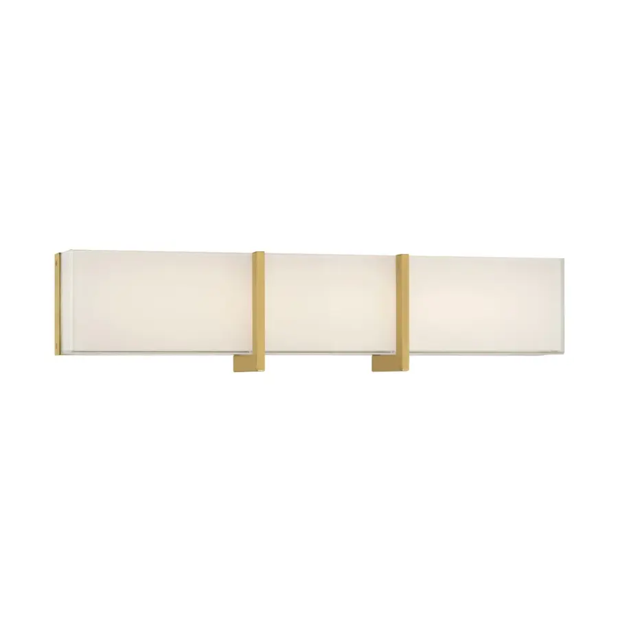 High Rise 24.25" LED Bath Bar in Legacy Brass - Image 1