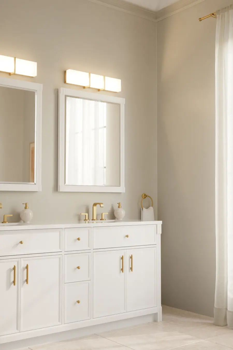 High Rise 24.25" LED Bath Bar in Legacy Brass - Image 4