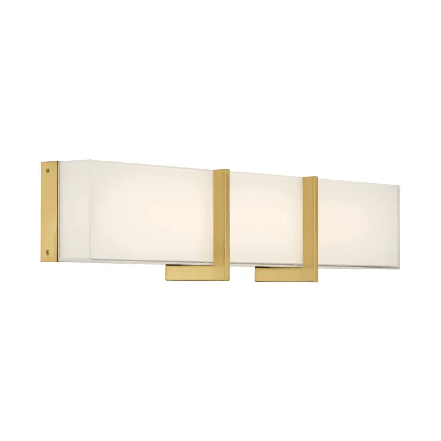 High Rise 24.25" LED Bath Bar in Legacy Brass - Image 8