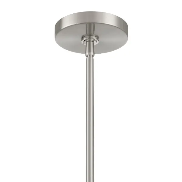 Desert 10" Brushed Nickel Pendant with Amber Swirl Glass - Image 6