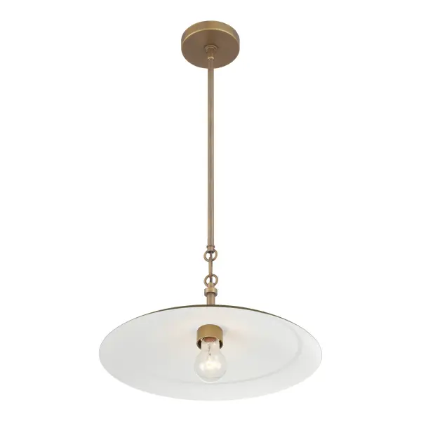 York 16" Natural Brass Pendant Light - Image 8