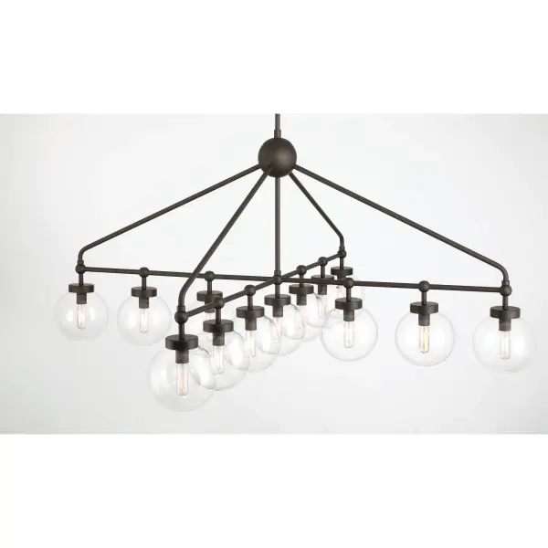 Dramatic 52-Inch Linear Chandelier with 13 Lights for Grand Spaces - Image 3