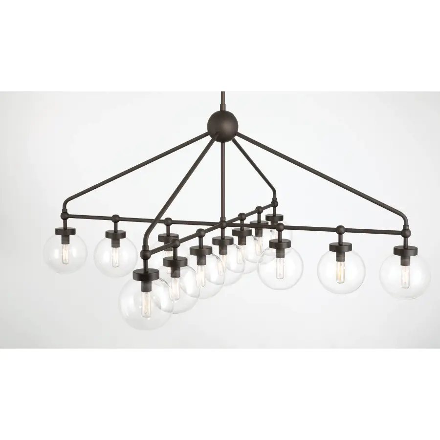 Dramatic 52-Inch Linear Chandelier with 13 Lights for Grand Spaces - Image 3