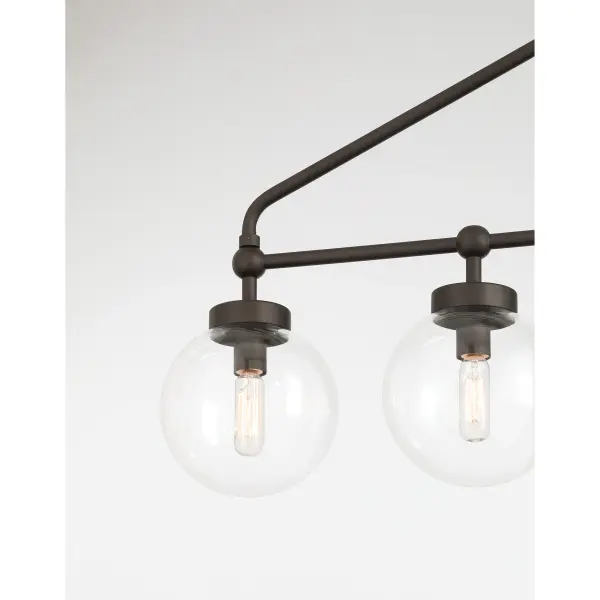 Dramatic 52-Inch Linear Chandelier with 13 Lights for Grand Spaces - Image 4