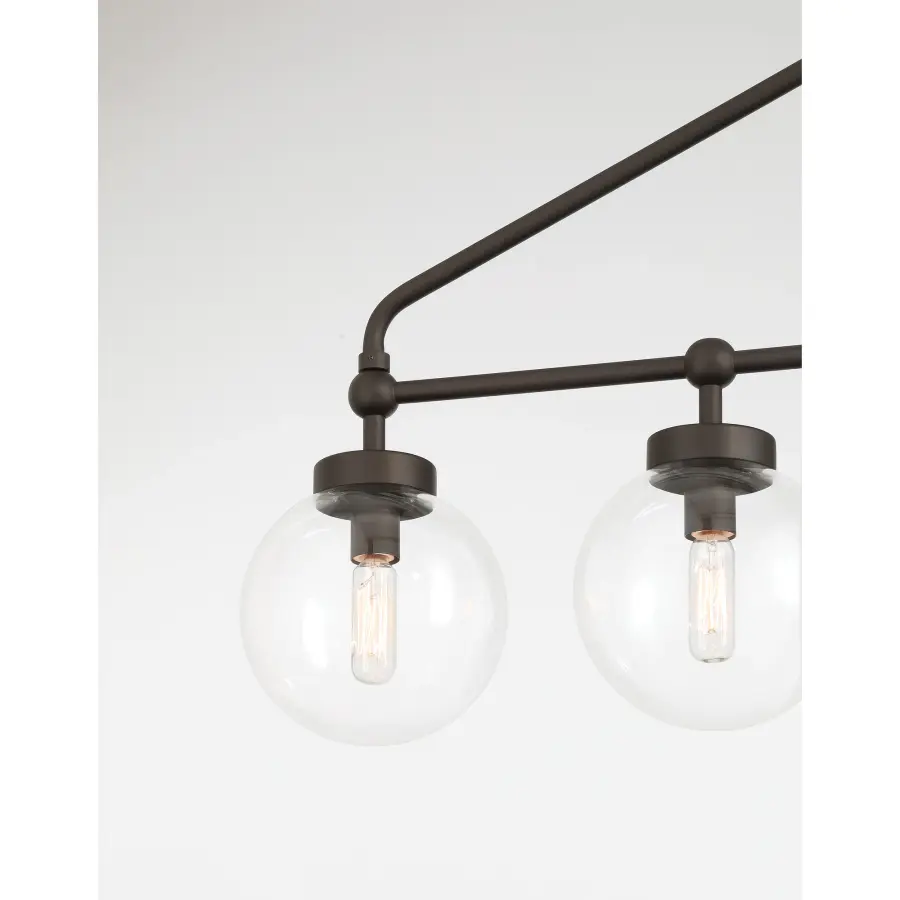 Dramatic 52-Inch Linear Chandelier with 13 Lights for Grand Spaces - Image 4