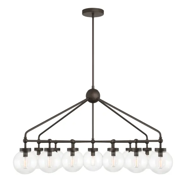 Dramatic 52-Inch Linear Chandelier with 13 Lights for Grand Spaces - Image 5