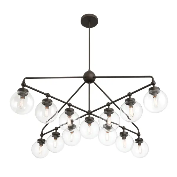Stella 52" 13-Light Chandelier in Dark Bronze - Image 7