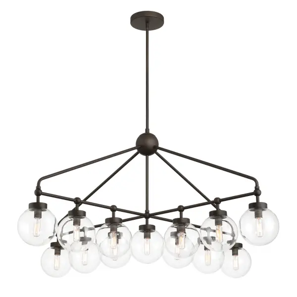 Stella 52" 13-Light Chandelier in Dark Bronze - Image 8