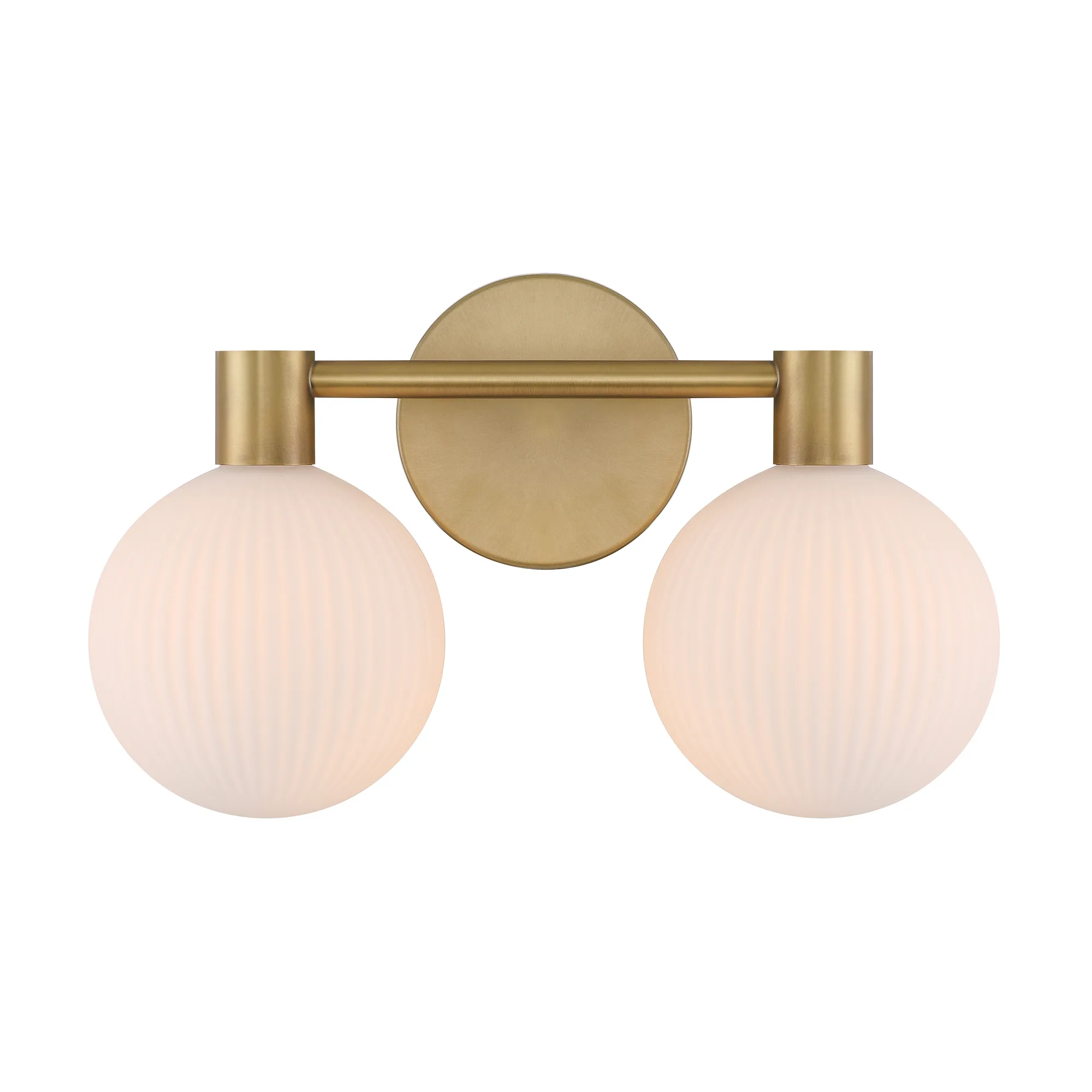 Fenton 15" 2-Light Vanity in Legacy Brass