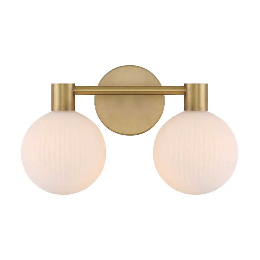 Fenton 15" 2-Light Vanity in Legacy Brass - Image 1