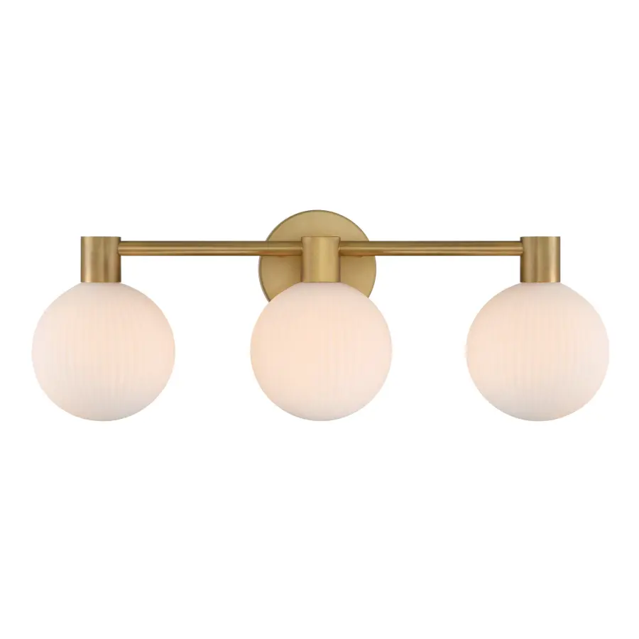 Fenton 24" 3-Light Vanity in Legacy Brass - Image 1