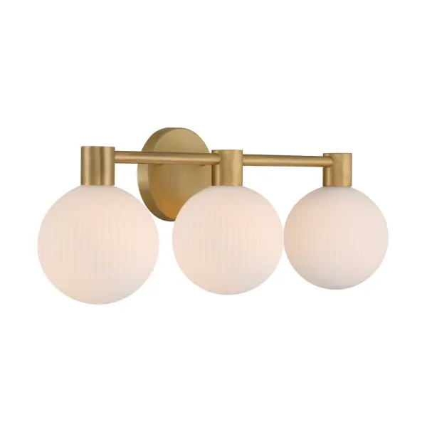 Fenton 24" 3-Light Vanity in Legacy Brass - Image 4