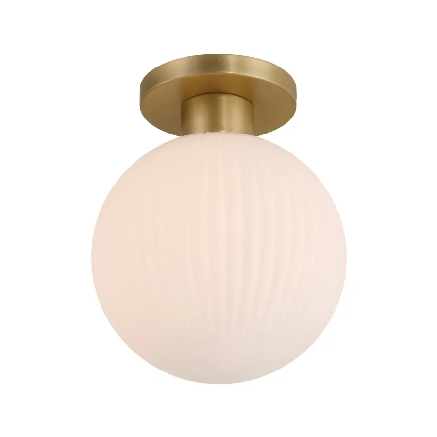 Fenton 10" Flush Mount in Legacy Brass - Image 1
