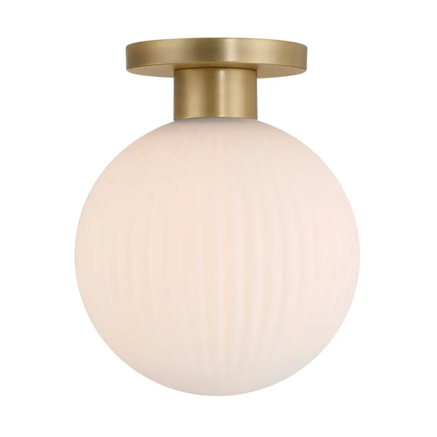 Fenton 10" Flush Mount in Legacy Brass - Image 3