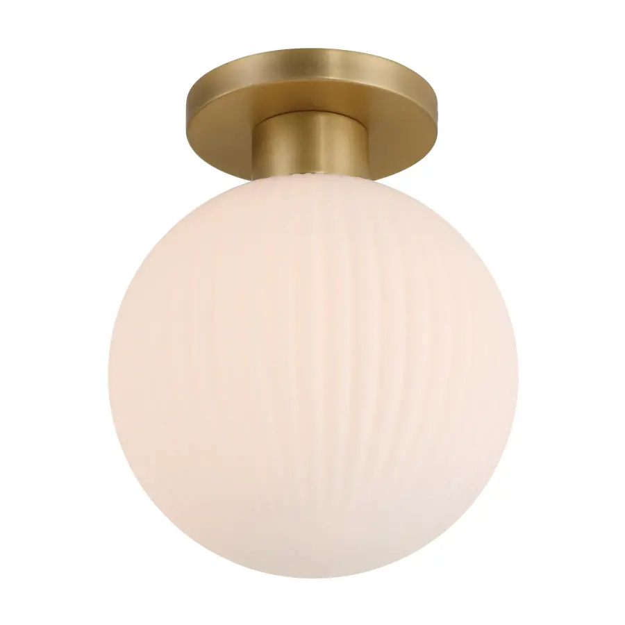 Fenton 10" Flush Mount in Legacy Brass - Image 4