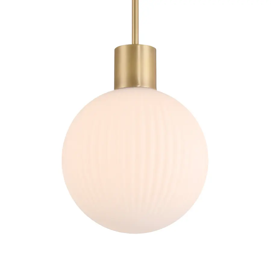 Fenton 10" 1-Light Pendant in Legacy Brass - Image 1