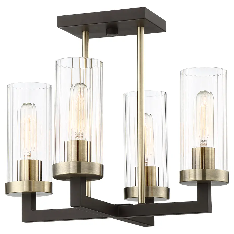 Ainsley Court 4-Light Semi-Flush Mount Ceiling Light - Image 1
