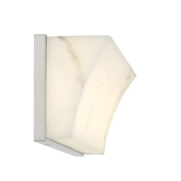 The Eroles 24" LED vanity light combines contemporary styling with practical illumination. Its brushed nickel finish and faux alabaster shade deliver nearly 3000 lumens of high-CRI light, perfect for grooming tasks. - alternate view