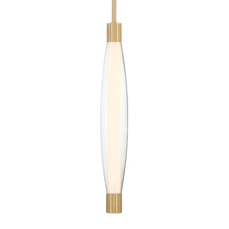 Verto 3" LED Pendant in Legacy Brass - Image 1