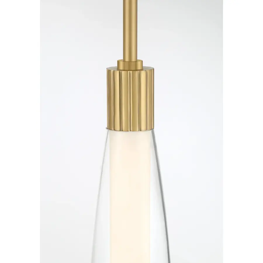 Verto 3" LED Pendant in Legacy Brass - Image 2