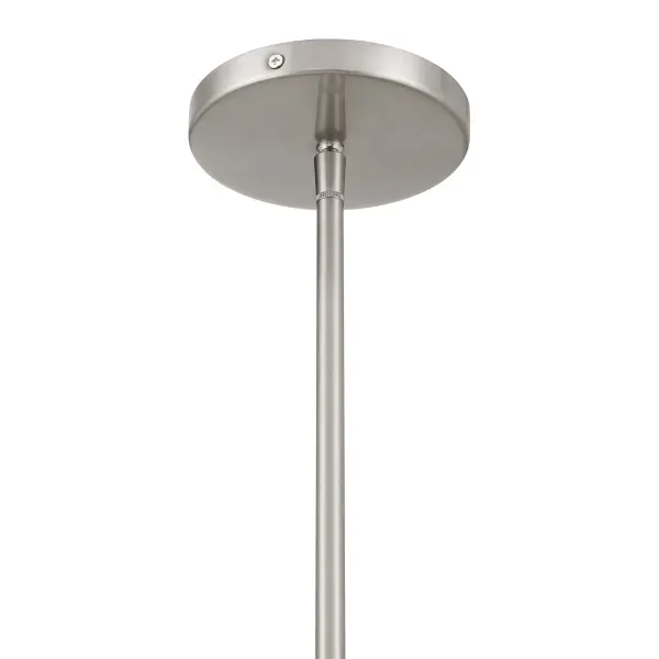 The Verto 3" LED Pendant delivers focused illumination in a compact, modern design. Its brushed nickel finish and clear glass shade create a clean aesthetic ideal for kitchen islands, bathrooms, and hallways. - alternate view