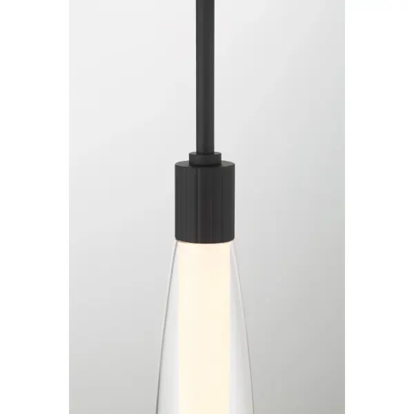 The Verto 3" LED Pendant delivers focused illumination in a compact, modern design. Its slim 3-inch profile and clear glass shade make it ideal for multiples over kitchen islands or as accent lighting in smaller spaces. - alternate view