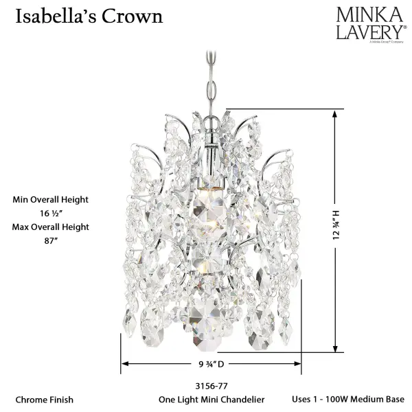 Isabella's Crown Mini Pendant - Image 3