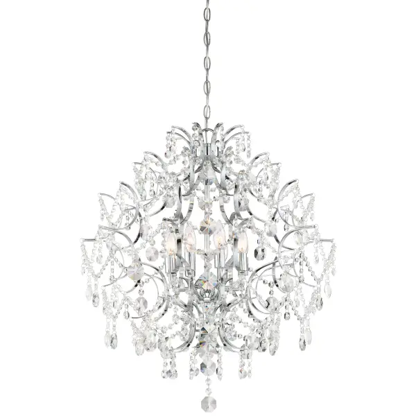 Isabella's Crown 8-Light Crystal Chandelier - Image 1