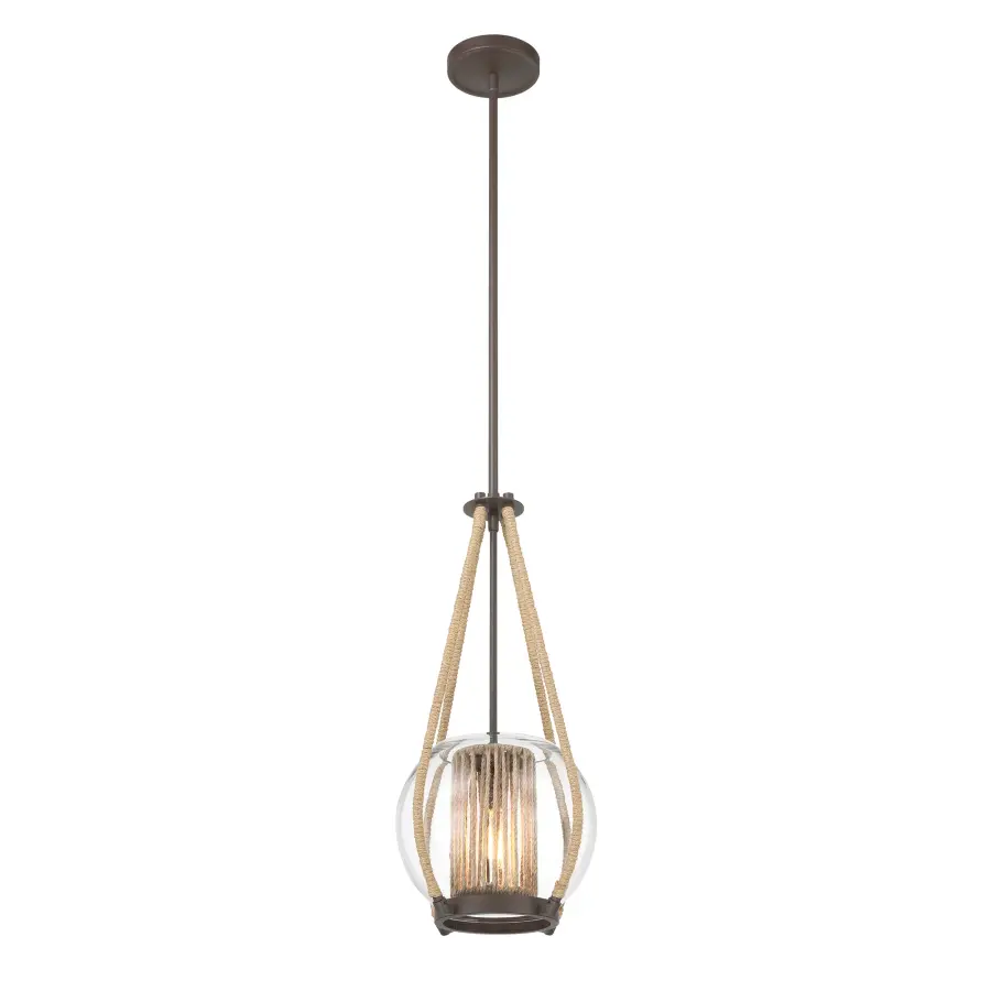 Stutterhein 21" Clear Glass Pendant Light - Image 1