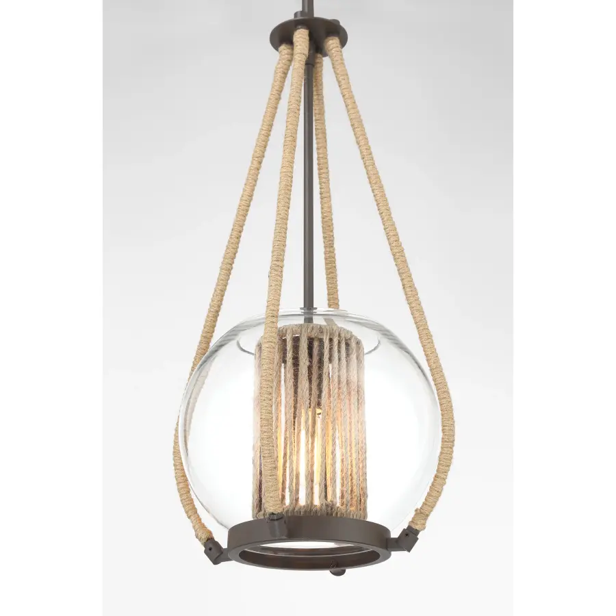 Stutterhein 21" Clear Glass Pendant Light - Image 2