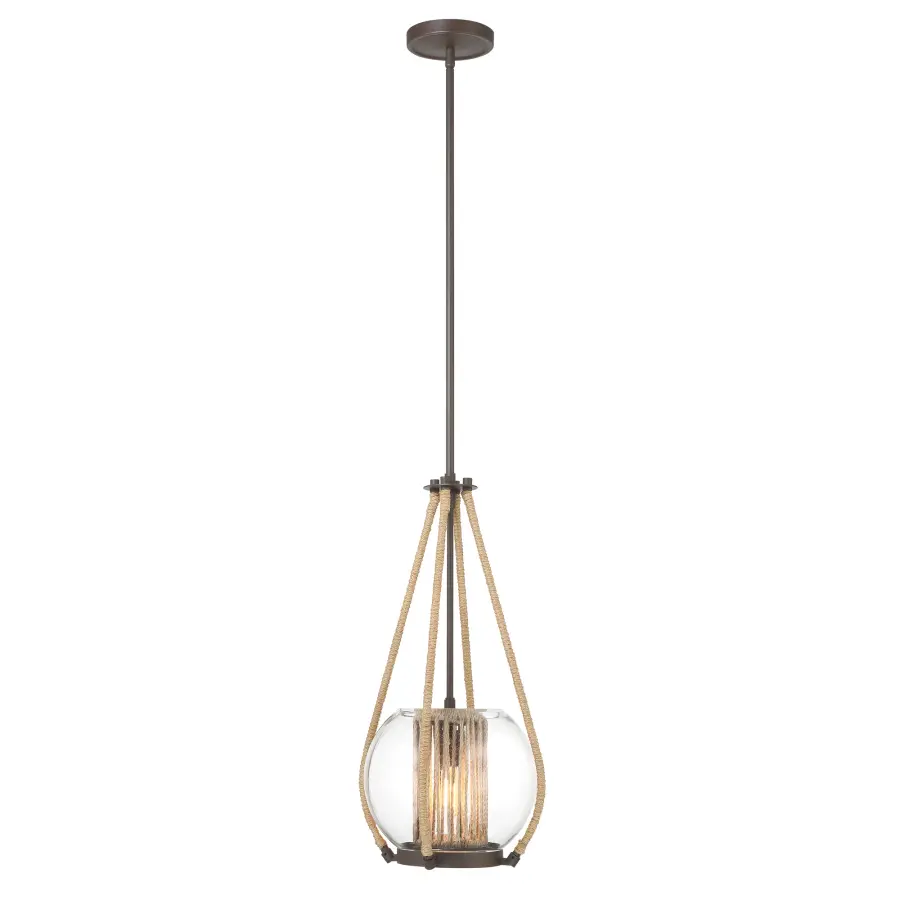 Stutterhein 21" Clear Glass Pendant Light - Image 3