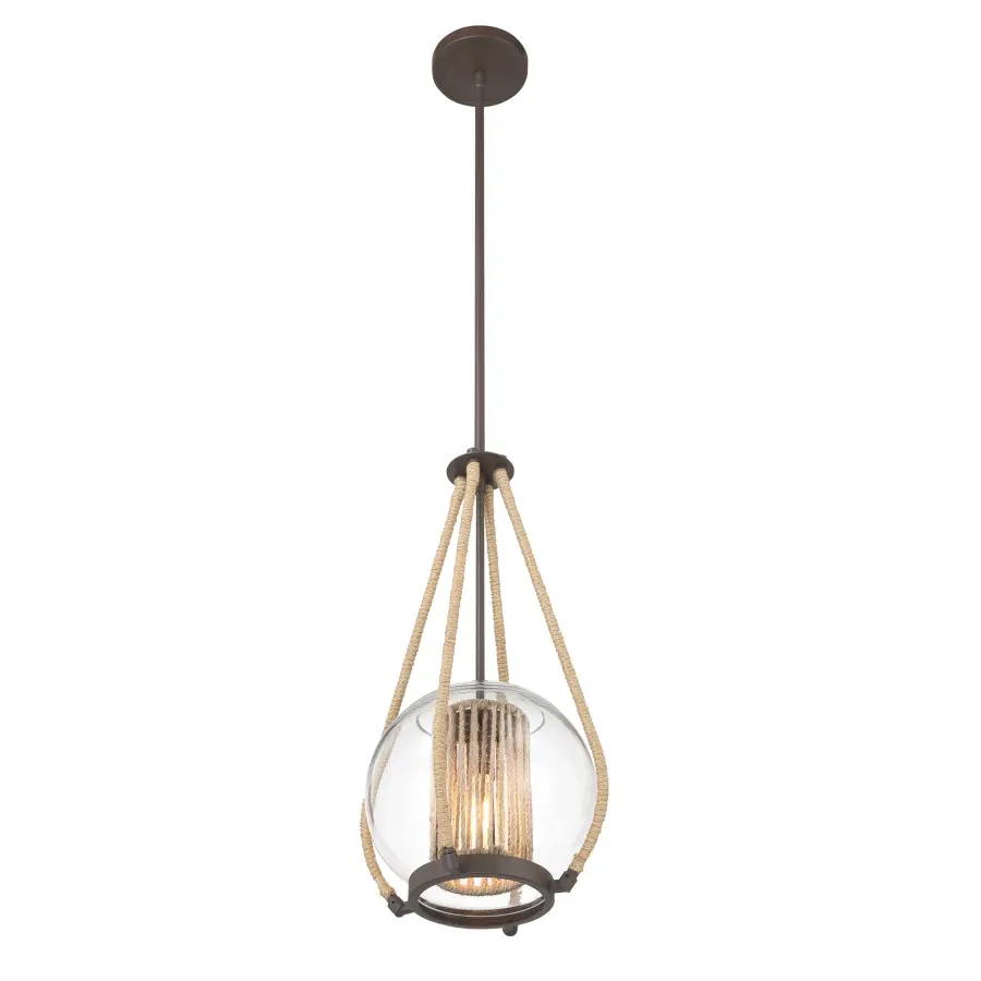 Stutterhein 21" Clear Glass Pendant Light - Image 4