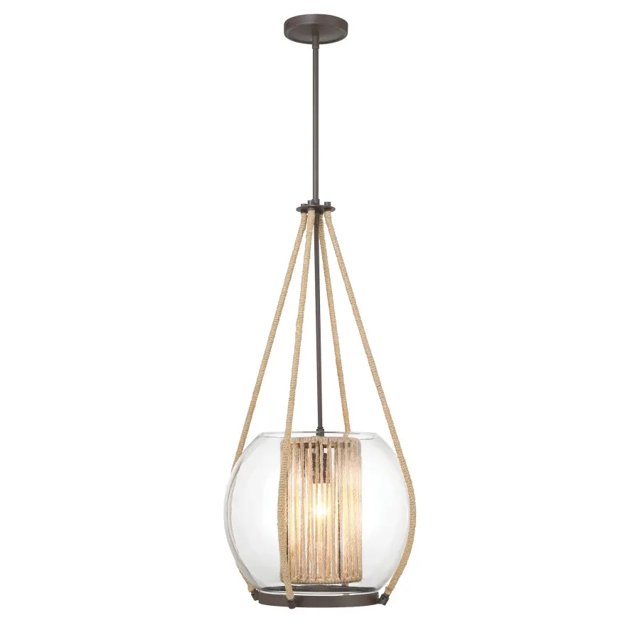 Stutterhein 31" Clear Glass Pendant Light - Image 4