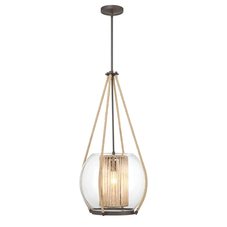 Stutterhein 31" Clear Glass Pendant Light - Image 5