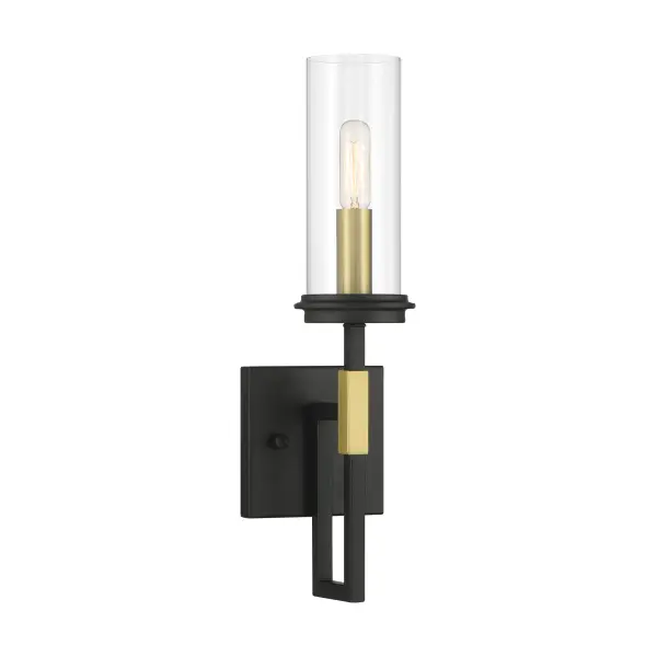 Sleek Contemporary Sconce with Industrial Edge - Image 1