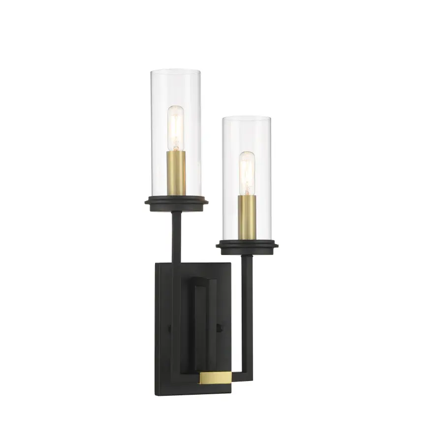 Modern Two-Tone Sconce with Industrial Charm - Image 1