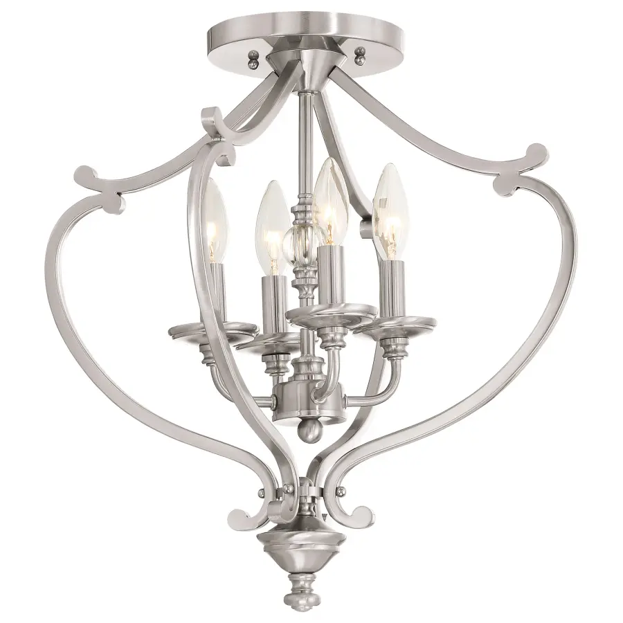 Savannah Row 4-Light Semi-Flush Ceiling Light - Image 1