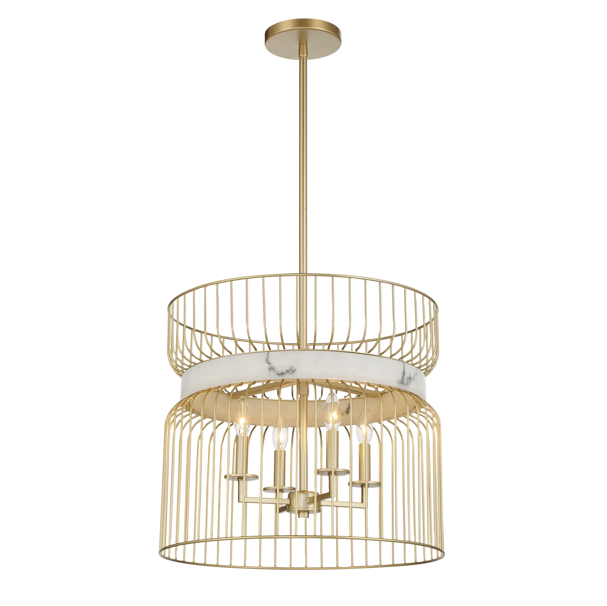 Park Slope 4-Light Pendant by Robin Baron