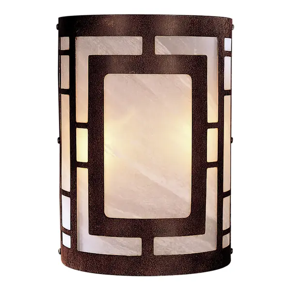 This ADA-compliant wall sconce combines traditional warmth with transitional styling. The Nutmeg bronze finish and etched marble glass create soft, diffused light perfect for intimate spaces. Compact size ideal for bathrooms and hallways.