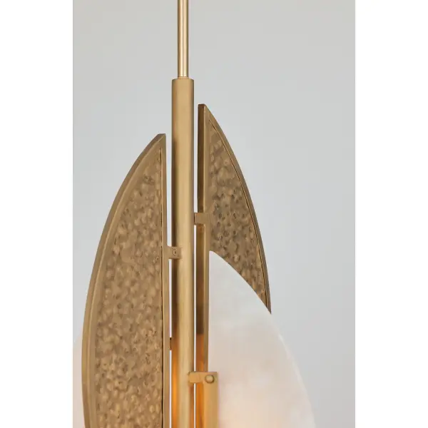 Sophisticated Artisanal Pendant with Natural Stone Elegance - Image 3