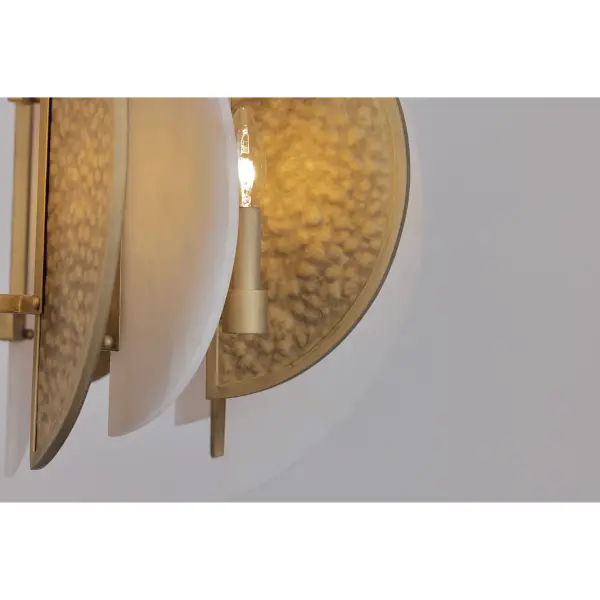 Sophisticated Statement Piece with Artisanal Alabaster and Hammered Details - Image 3