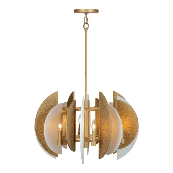 Sophisticated Statement Piece with Artisanal Alabaster and Hammered Details - Image 4