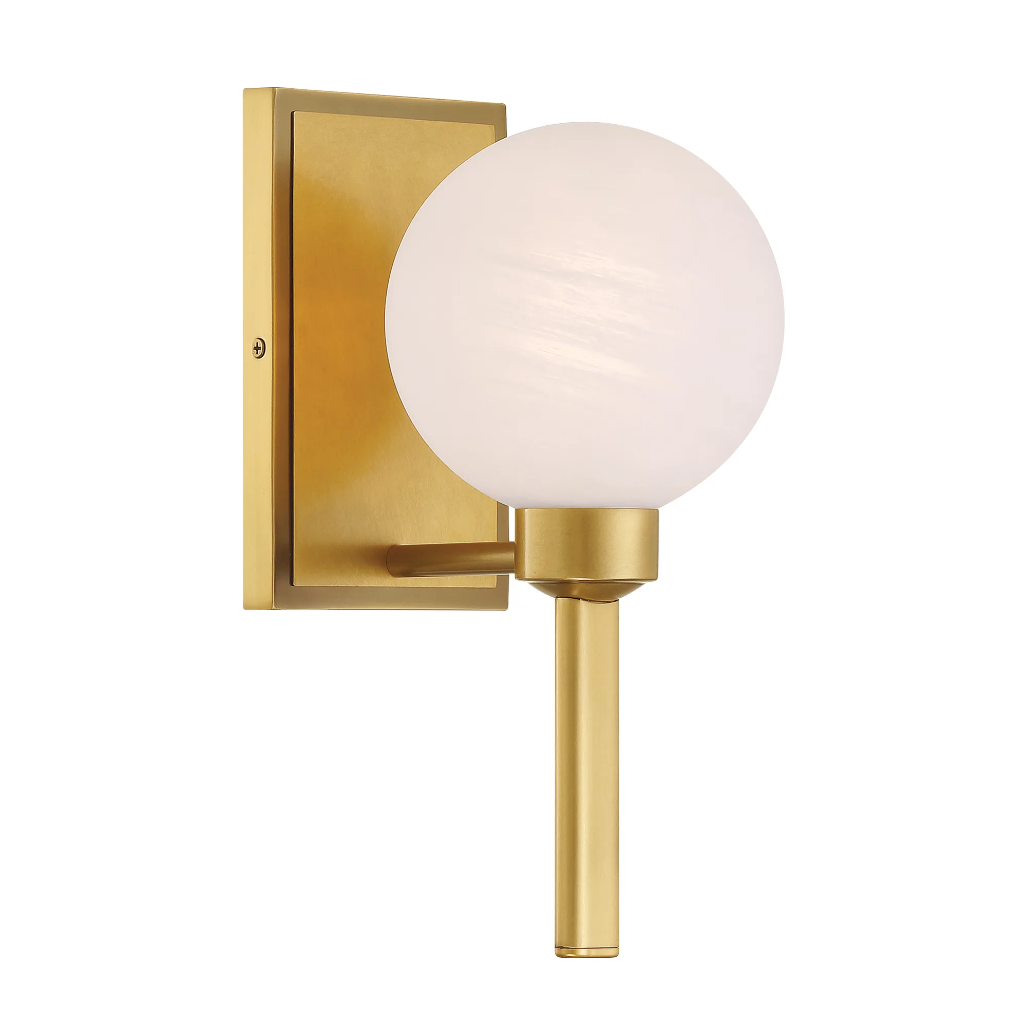 Mooncrest 6" 1-Light Vanity in Legacy Brass
