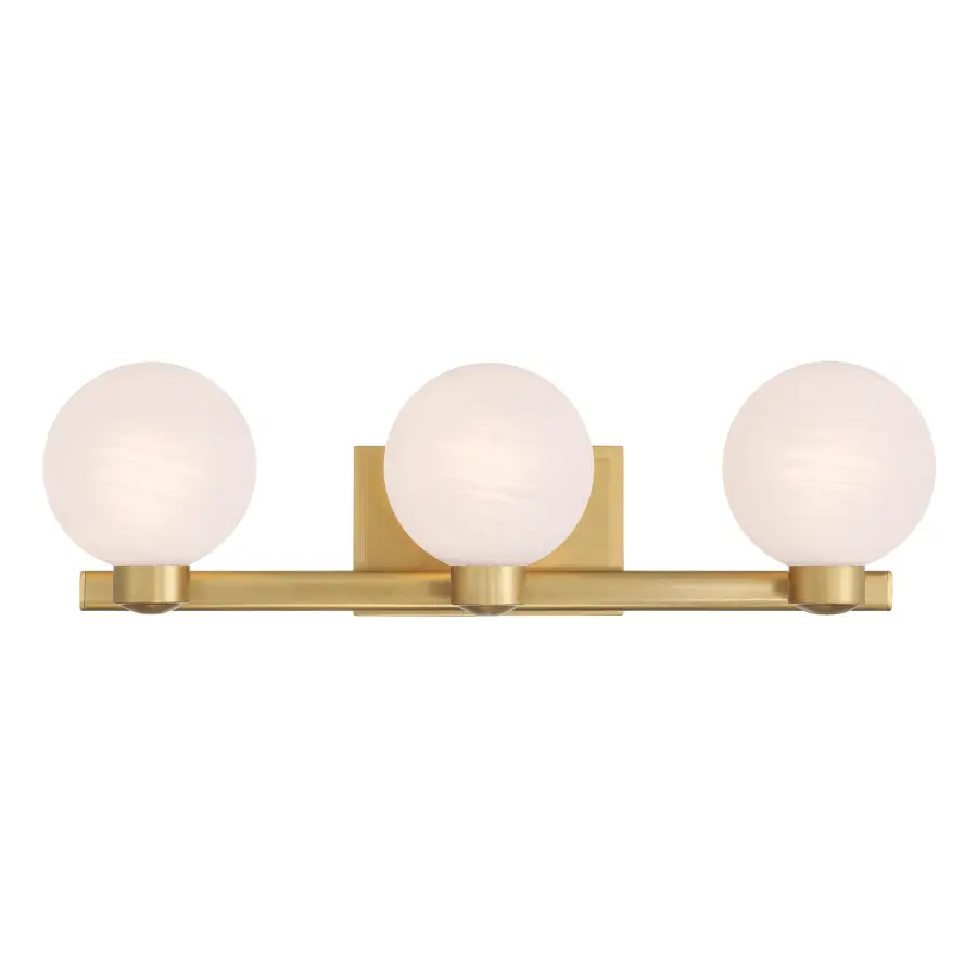 Mooncrest 25" 3-Light Vanity in Legacy Brass - Image 1