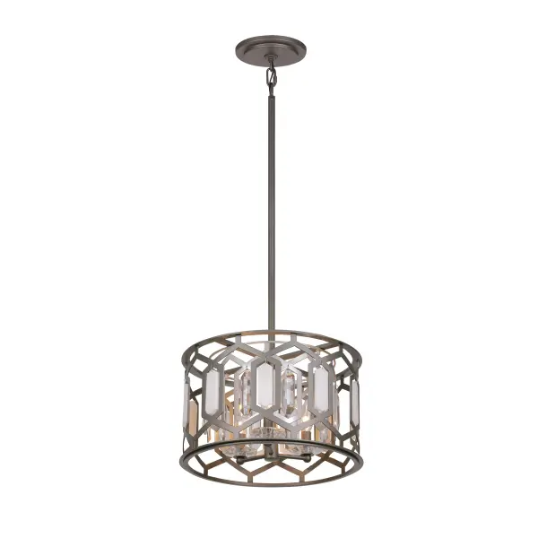 Hexly 3-Light Semi-Flush Mount Convertible Pendant - Image 2