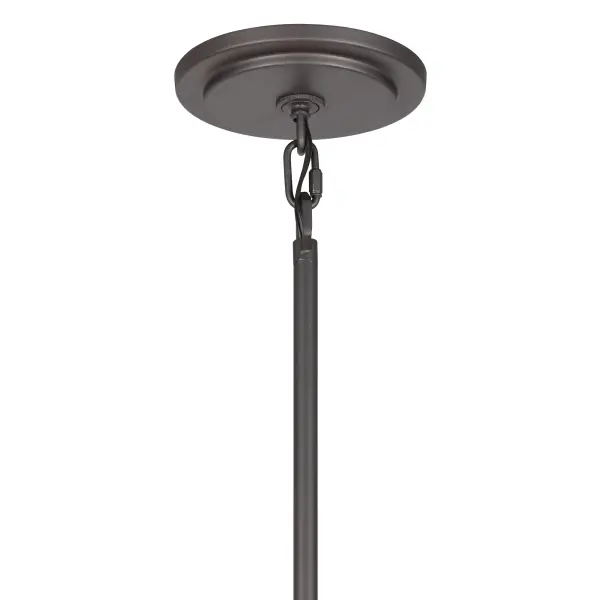 The Hexly foyer pendant combines contemporary design with luxurious materials, featuring nine candelabra lights surrounded by clear crystal and alabaster stone accents in a mixed bronze and silver finish. - alternate view