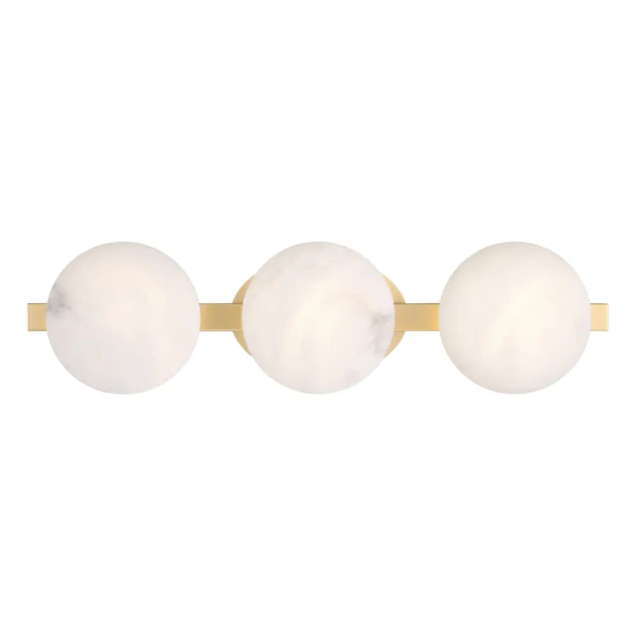 Zill 24" 3-Light LED Vanity in Lily Gold - Image 1