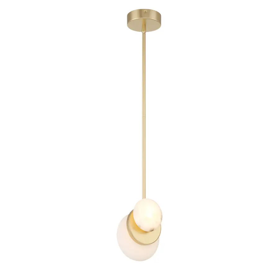 Zill 2-Light LED Pendant in Lily Gold - Image 1