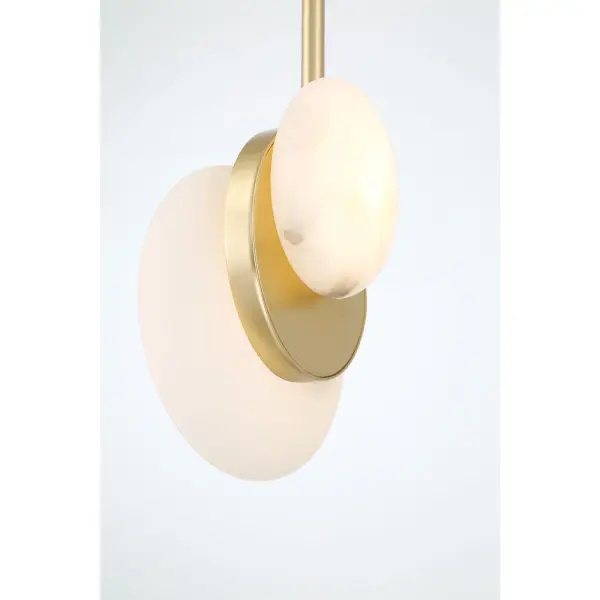Zill 2-Light LED Pendant in Lily Gold - Image 2