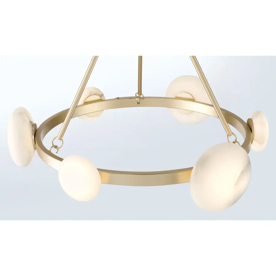 Zill 6-Light Chandelier in Lily Gold - Image 2